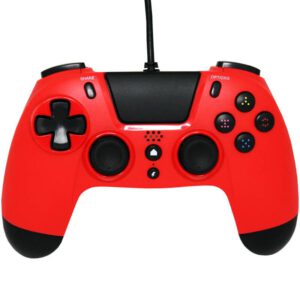 Gioteck Kontroler przewodowy VX4 PS4/PC czerwony